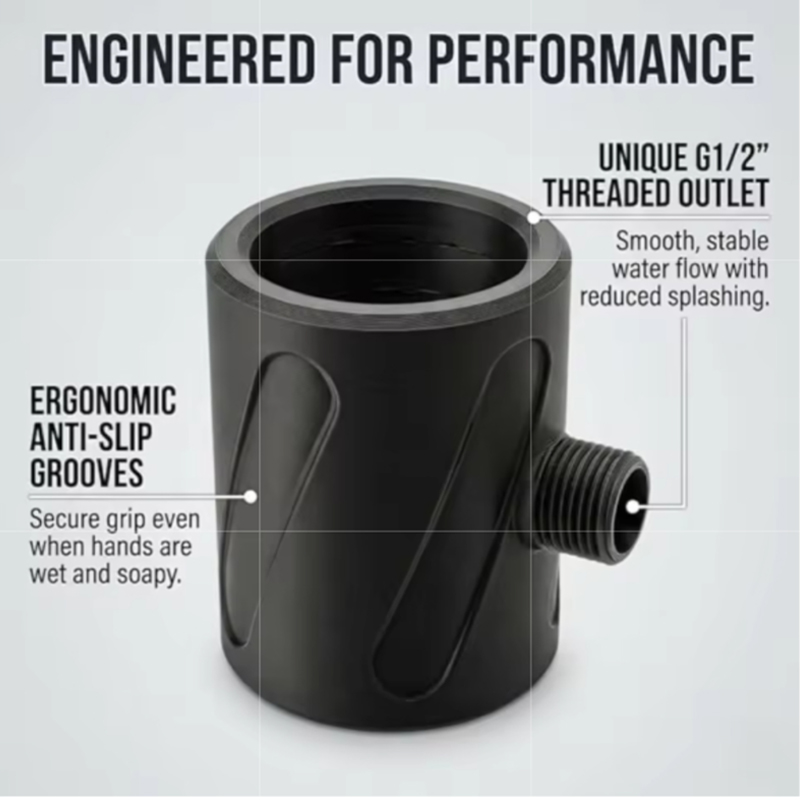 Men'S Grooming Gadgets - 고압 나선형 샤워 노즐 남성용 목욕