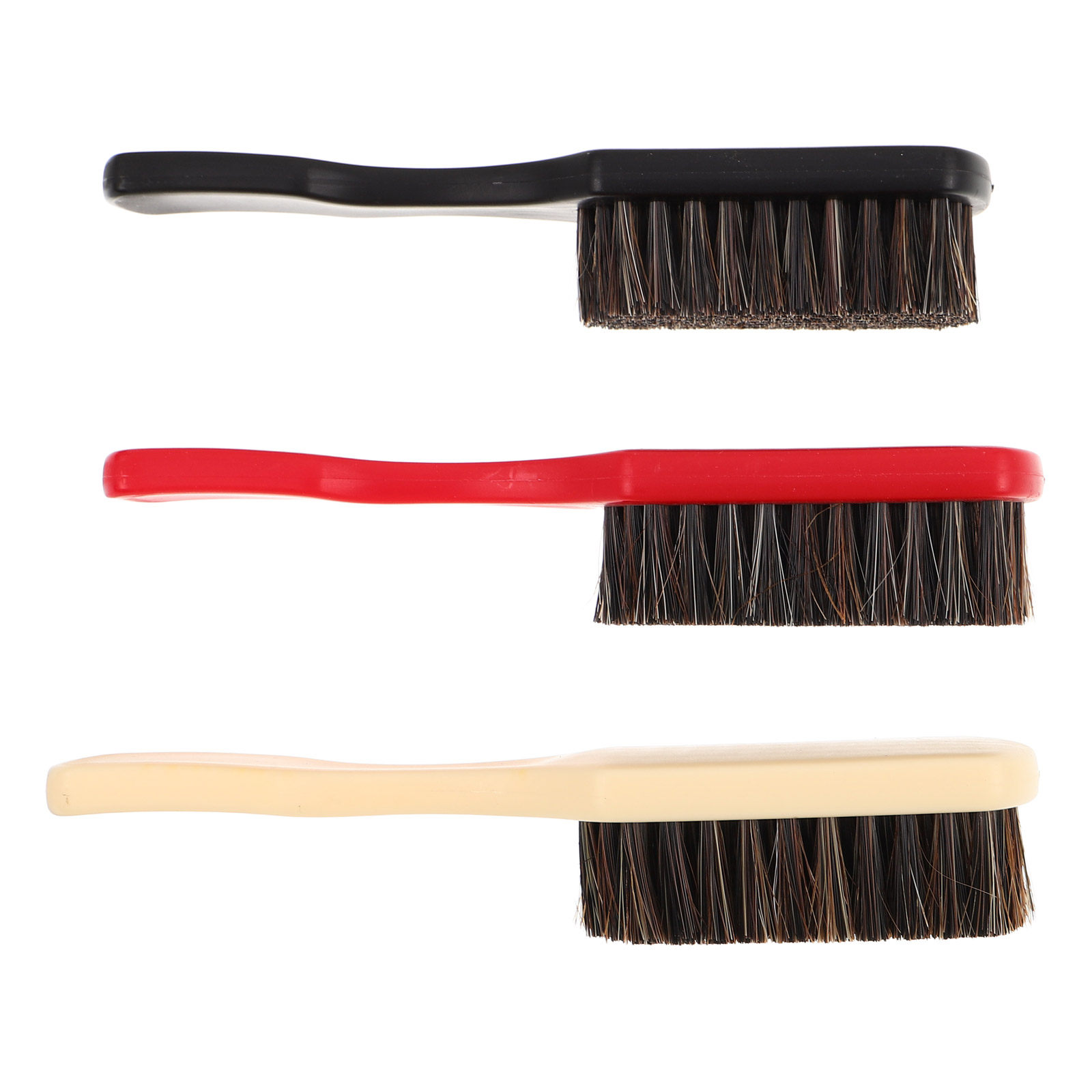 Men'S Grooming Facial - 3종 수염 브러쉬 세트 말털 얼굴