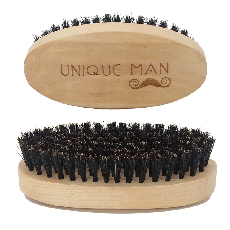 Men'S Grooming Hair - 남성용 나무 머리 수염 브러시 천연