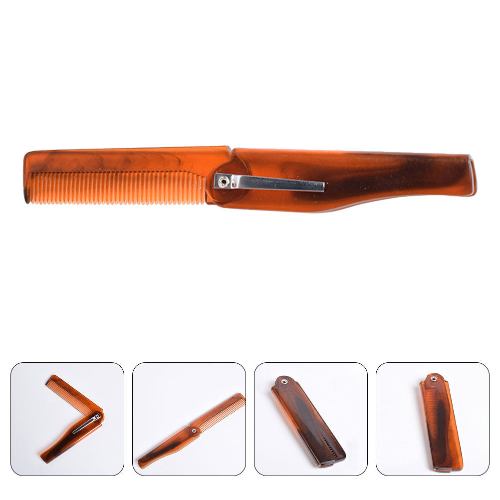 Men'S Grooming Hair - 남성용 접이식 헤어 빗, 휴대용 포켓