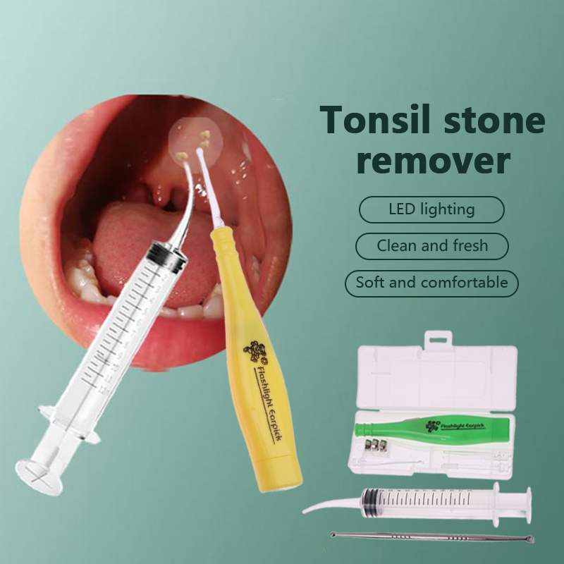 Ear Wax Remover - 편도결석 제거 도구 LED 조명 귀지