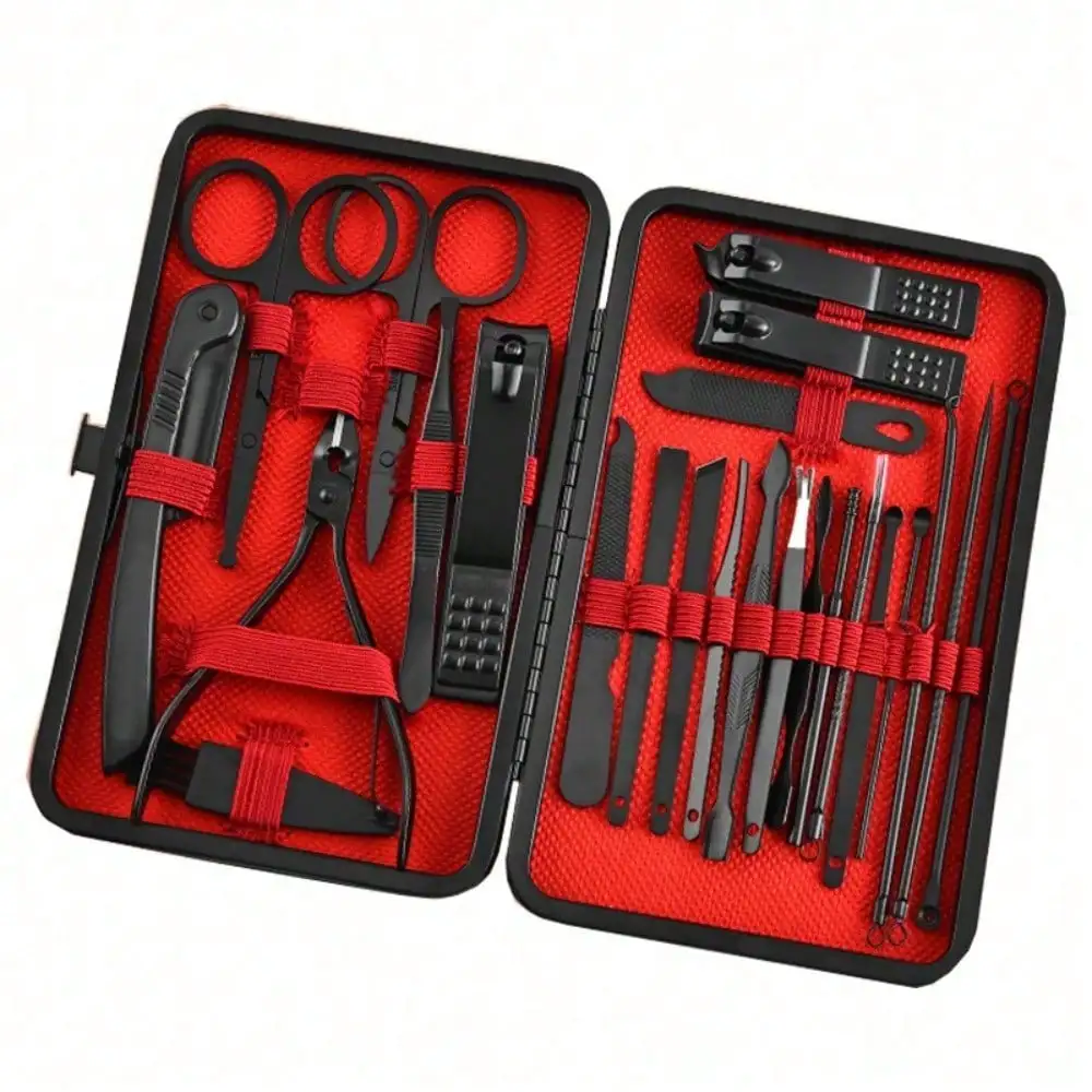 Nail Care Kit Mens - 8/24개입 전문 매니큐어 세트 & 페디큐어