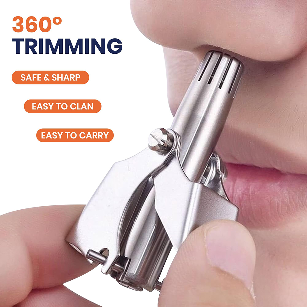 Men'S Grooming Ear Hair - 휴대용 스테인레스 스틸 수동 코 귀