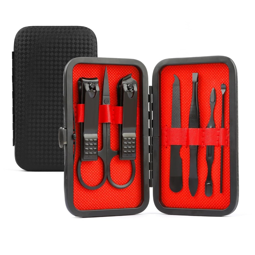 Nail Care Kit Mens - 남성용 8-in-1 매니큐어 키트: 스테인리스 스틸