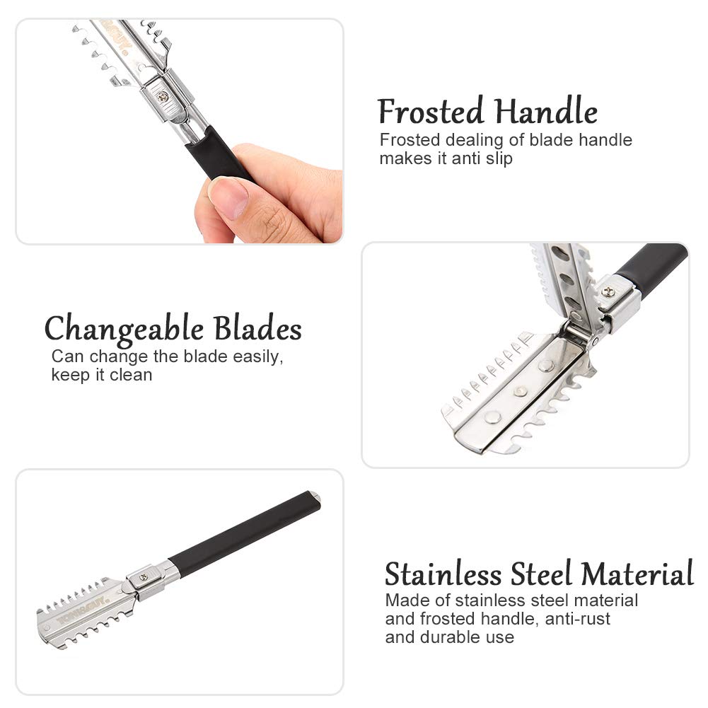 양날 면도 이발 면도기 칼 블레이드 수동 헤어 커팅 도 - Men'S Grooming Hair 리뷰 및 가격