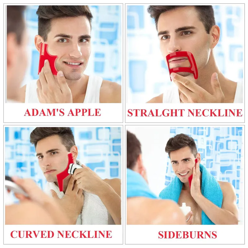 2/4Pcs 남자의 수염 빗 헤어 트리머 플라스틱 남자 - Men'S Grooming Hair 리뷰 및 가격