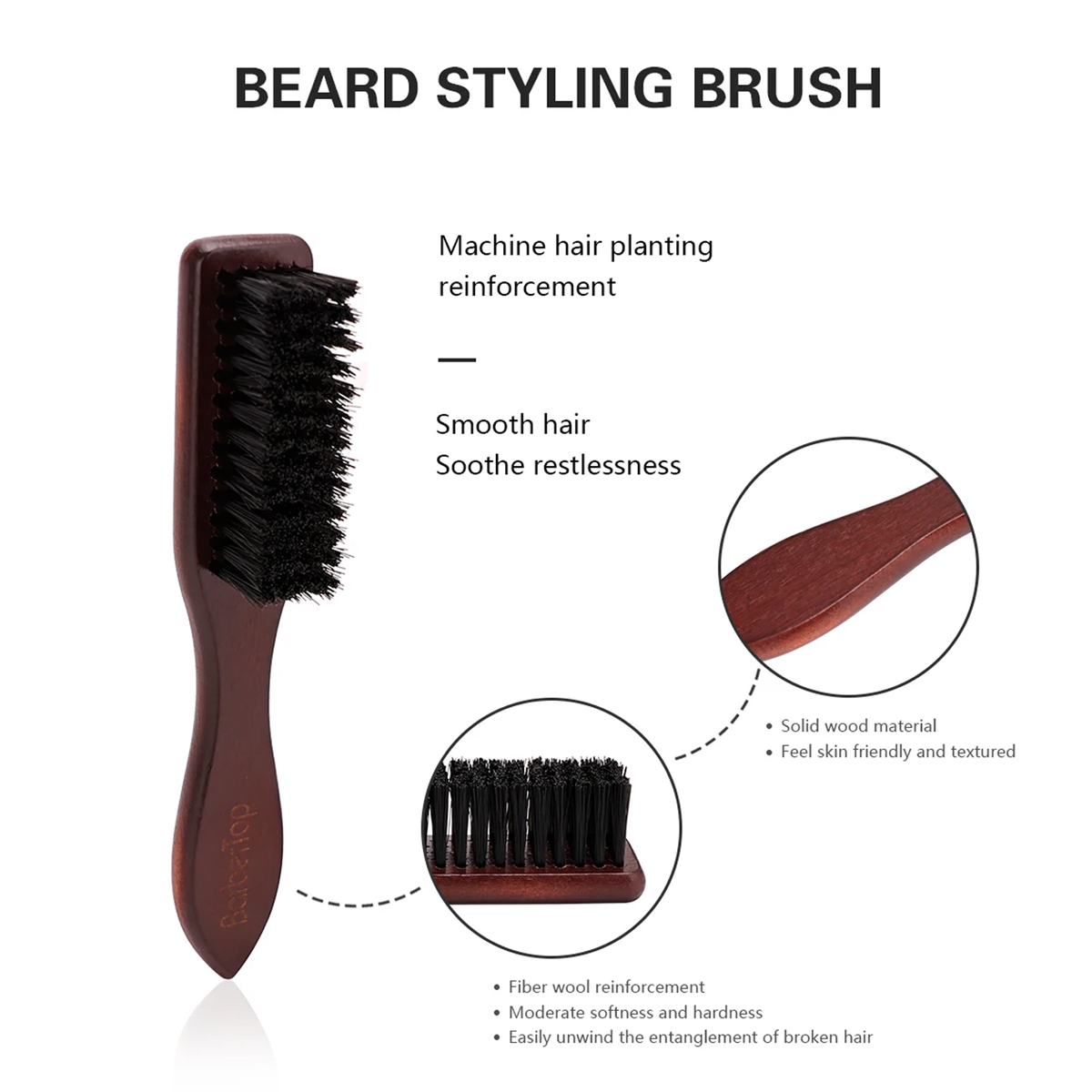 이발소 나무 손잡이 멧돼지 강모 수염 브러시 부드러운  - Men'S Grooming Hair 리뷰 및 가격
