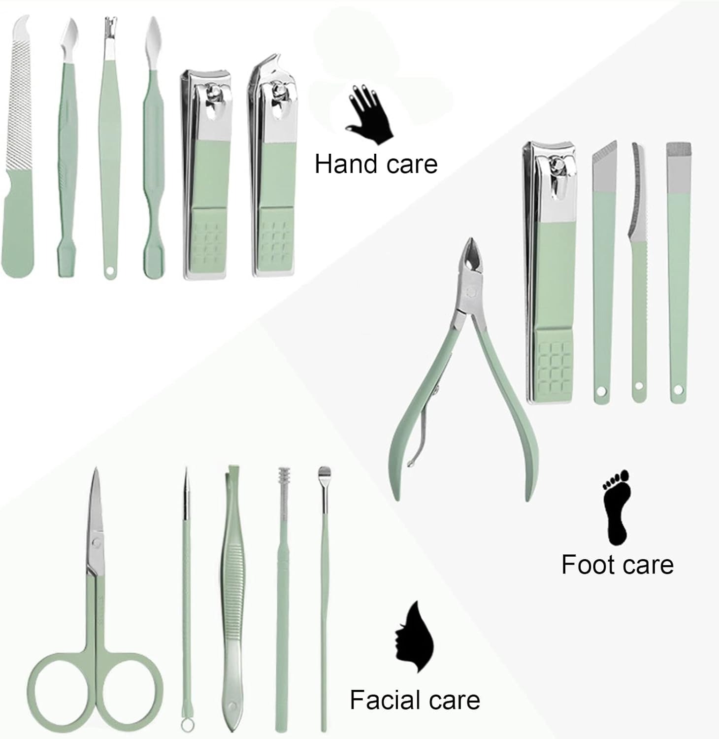 16종 스테인리스 스틸 손발톱깎이 세트 발톱 제거 키트 - Nail Care Kit Mens 리뷰 및 가격
