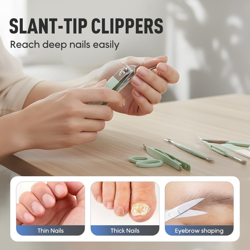 16종 스테인리스 스틸 손발톱깎이 세트 발톱 제거 키트 - Nail Care Kit Mens 리뷰 및 가격