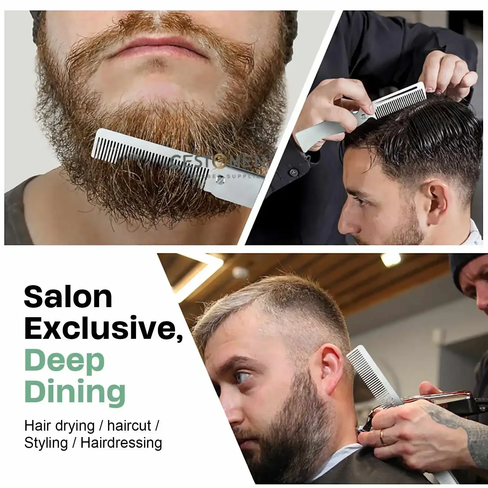 새로운 타입 1/2개 휴대용 스틸 빗 접이식 포켓 수염 - Men'S Grooming Hair 리뷰 및 가격
