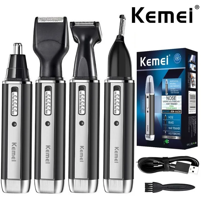 남성용 Kemei 4 in 1 트리머 전기 코 및 귀  - Men'S Grooming Ear Hair 리뷰 및 가격