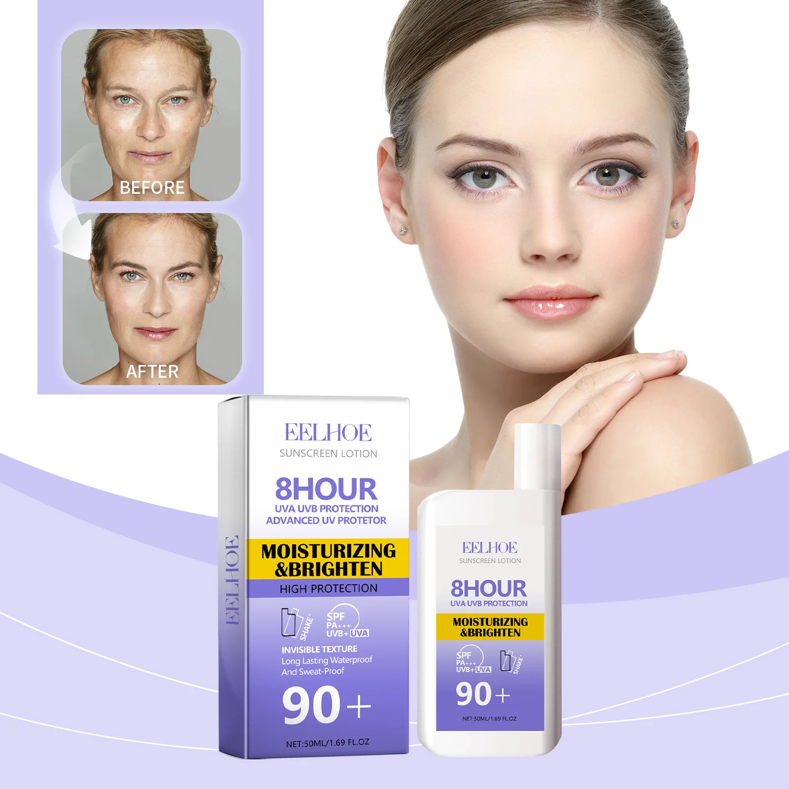 EELHOE 선스크린 SPF 90 안티 UV 격리 크림 - Face Moisturizer Spf 리뷰 및 가격