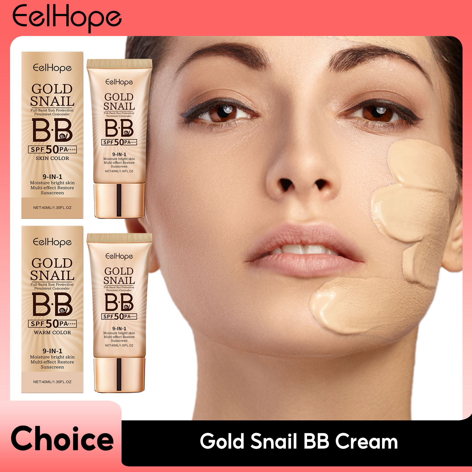 골드 달팽이 자외선 차단 BB 크림 SPF 50 선 블 - Face Moisturizer Spf 리뷰 및 가격