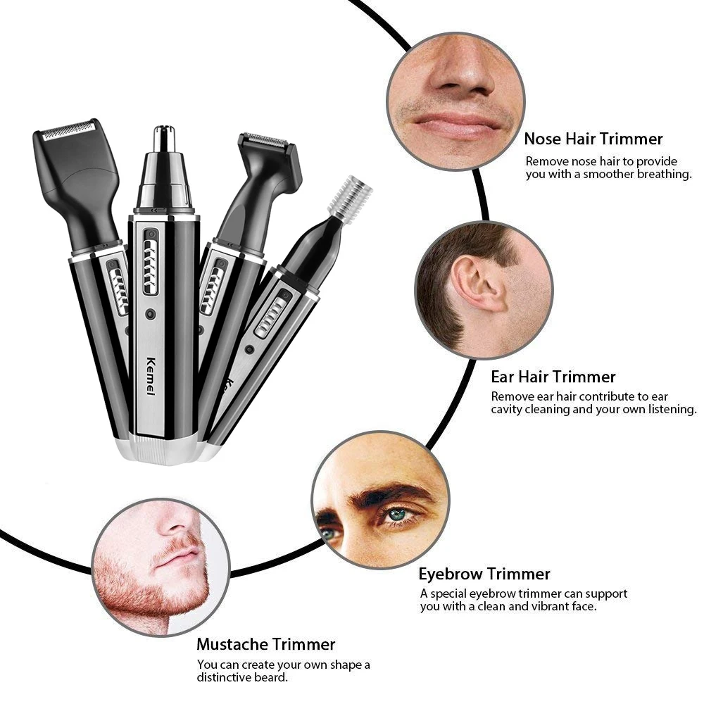 Kemei 충전식 전기 올인원 헤어 트리머 남성용 그루 - Men'S Grooming Facial 리뷰 및 가격
