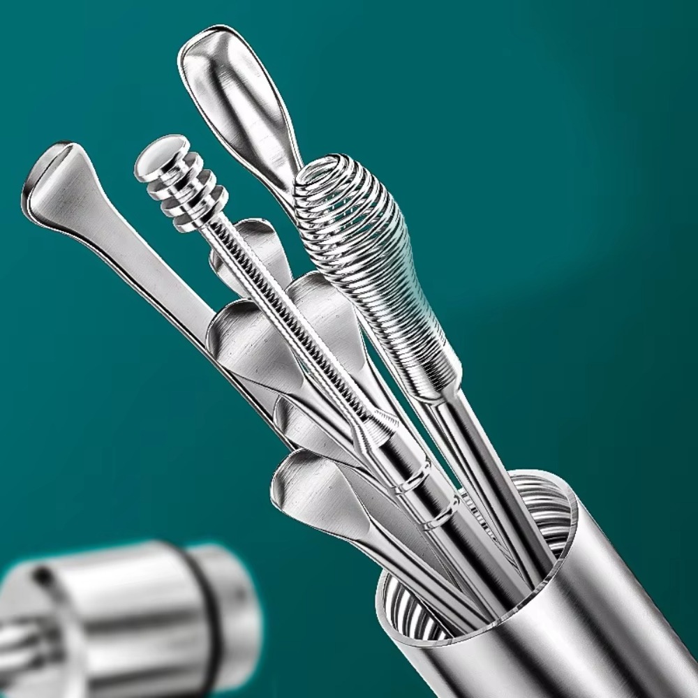 9개/세트 신제품 귀지 제거 도구 세트 큐렛 스푼 휴대 - Ear Wax Remover 리뷰 및 가격