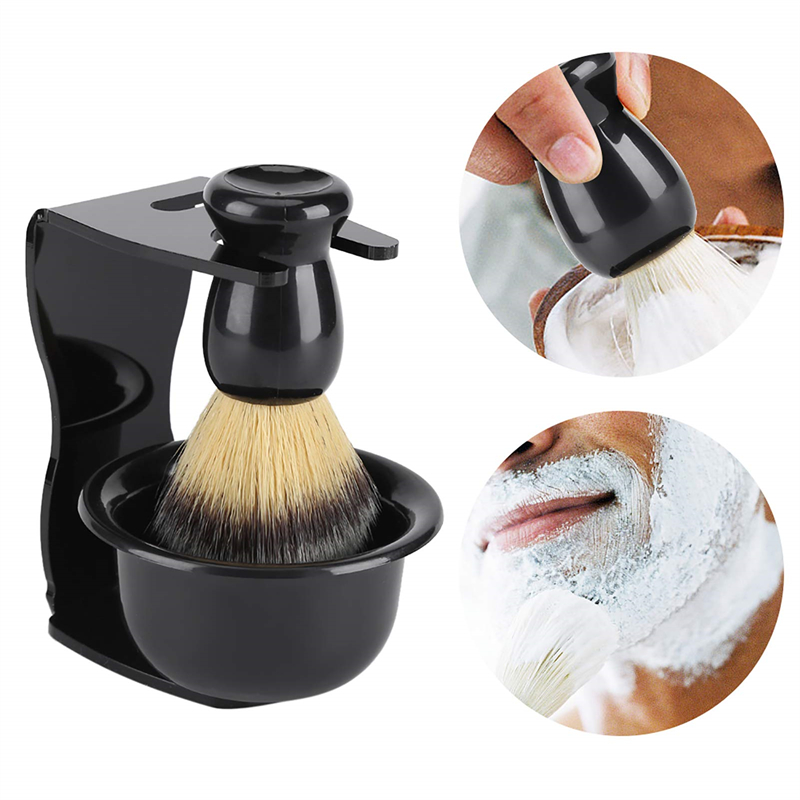아크릴 스탠드 홀더가 있는 면도 브러시와 그릇 세트,  - Men'S Grooming Facial 리뷰 및 가격