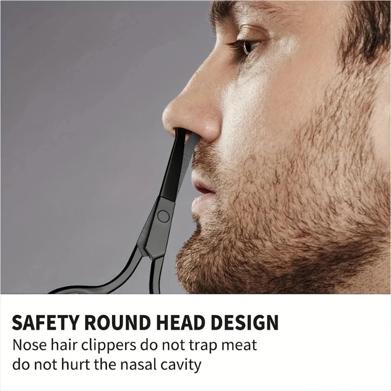 프리미엄 실버 블랙 코털 가위 스테인레스 스틸 안전 라 - Men'S Grooming Makeup 리뷰 및 가격