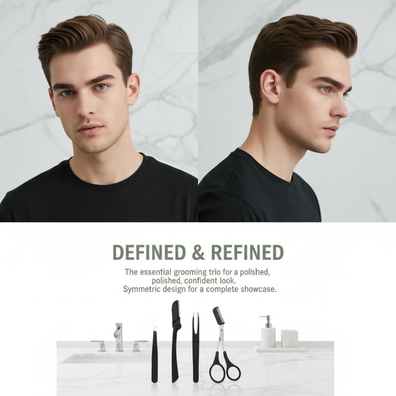 스테인레스 스틸 눈썹 정리 키트 3종 세트 (여성/남성 - Men'S Grooming Makeup 리뷰 및 가격